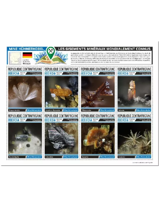 n° 8301/8308 - Timbre CENTRAFRIQUE Poste