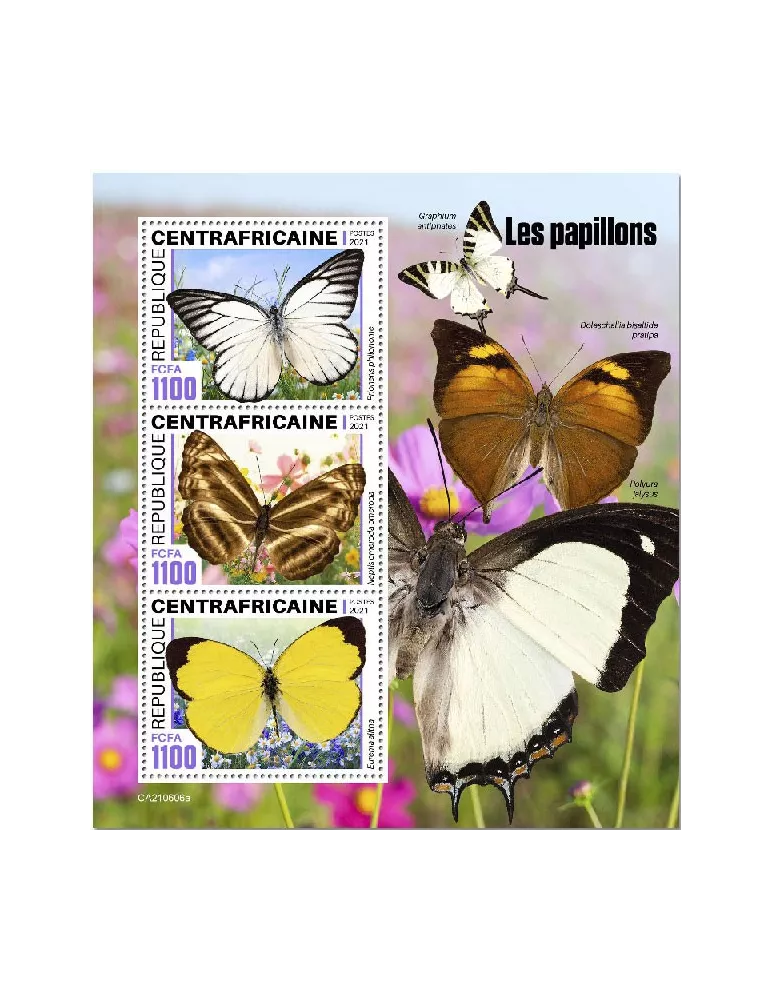 n° 8321/8323 - Timbre CENTRAFRIQUE Poste