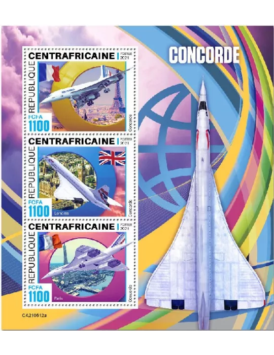 n° 8339/8341 - Timbre CENTRAFRIQUE Poste