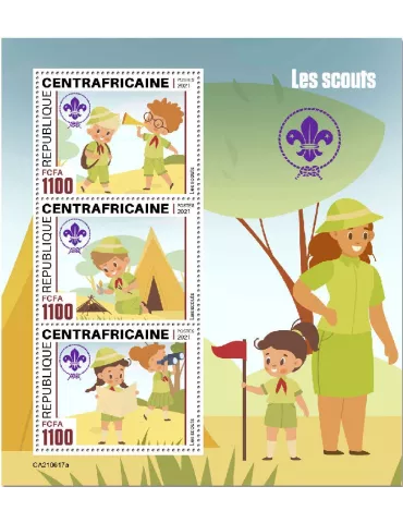 n° 8354/8356 - Timbre CENTRAFRIQUE Poste
