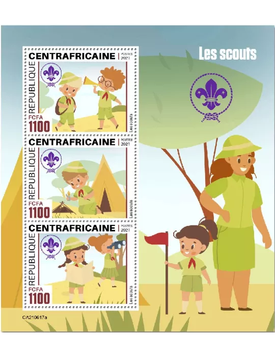 n° 8354/8356 - Timbre CENTRAFRIQUE Poste