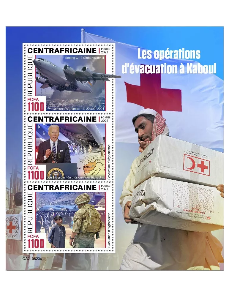 n° 8373/8375 - Timbre CENTRAFRIQUE Poste