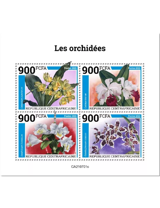 n° 8433A/8436A - Timbre CENTRAFRIQUE Poste