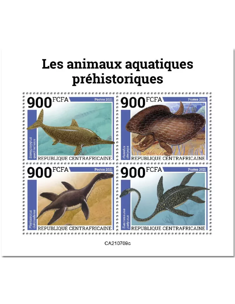 n° 8465A/8468A - Timbre CENTRAFRIQUE Poste