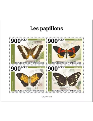 n° 8473A/8476A - Timbre CENTRAFRIQUE Poste