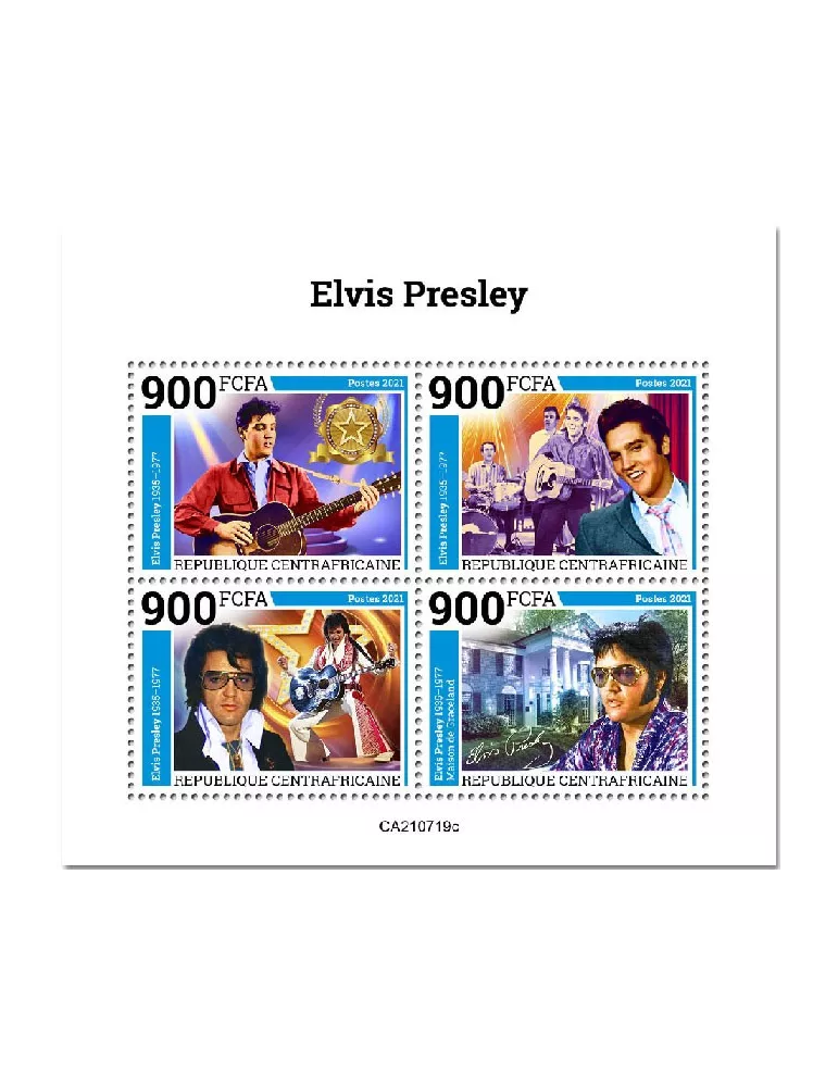 n° 8505A/8508A - Timbre CENTRAFRIQUE Poste