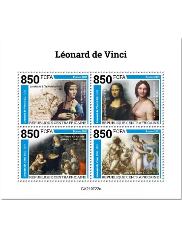 n° 8517A/8520A - Timbre CENTRAFRIQUE Poste