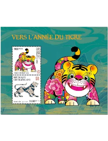 n° 8546/8547 - Timbre CENTRAFRIQUE Poste