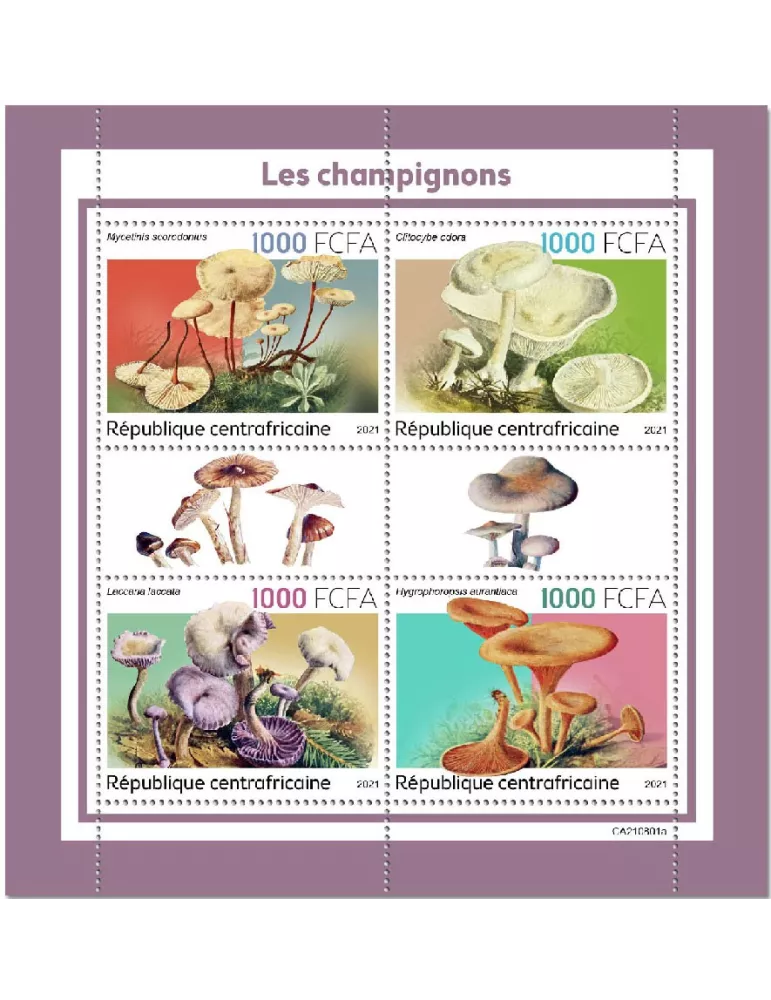 n° 8675/8678 - Timbre CENTRAFRIQUE Poste