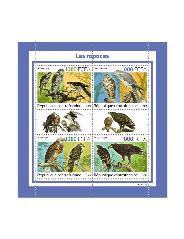 n° 8711/8714 - Timbre CENTRAFRIQUE Poste