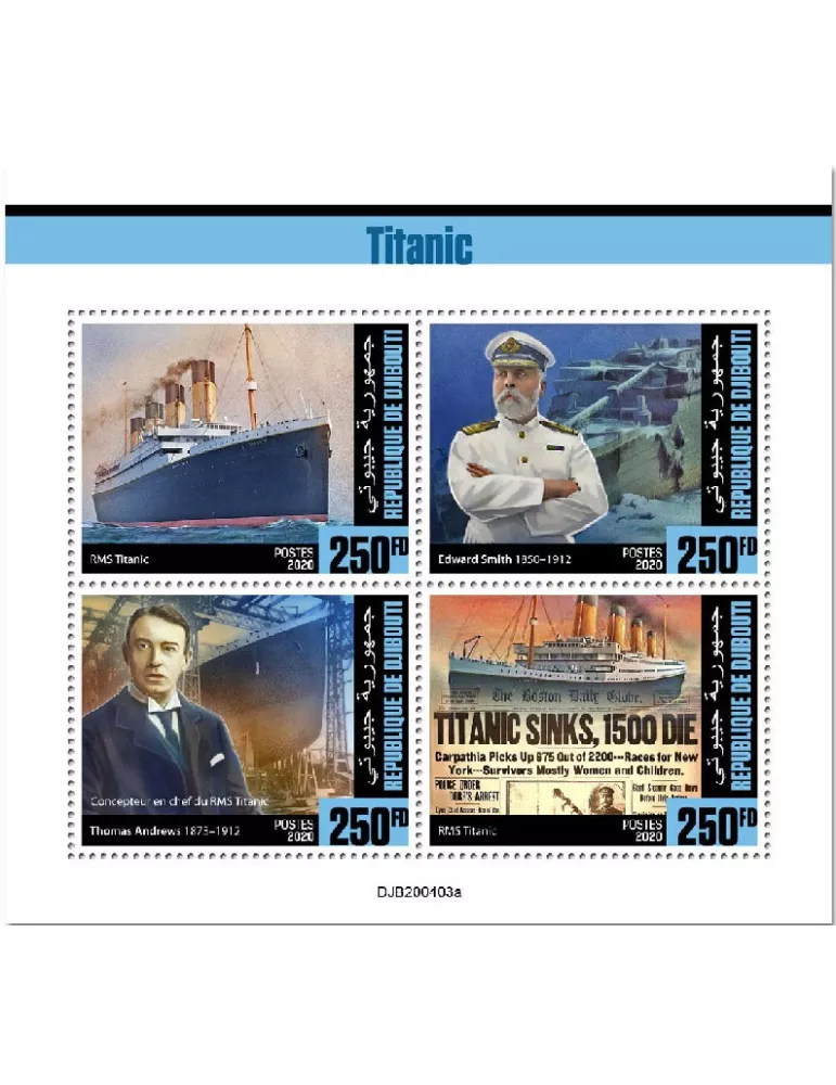 n° 3121/3124 - Timbre DJIBOUTI Poste
