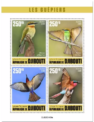 n° 3145/3148 - Timbre DJIBOUTI Poste
