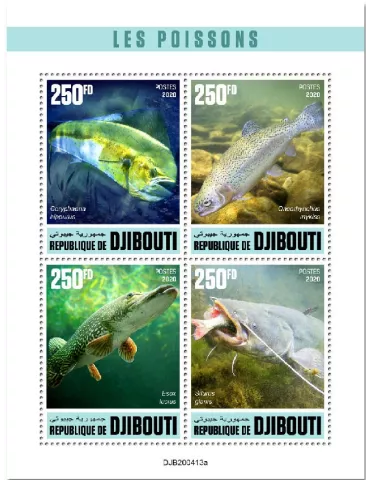 n° 3161/3164 - Timbre DJIBOUTI Poste