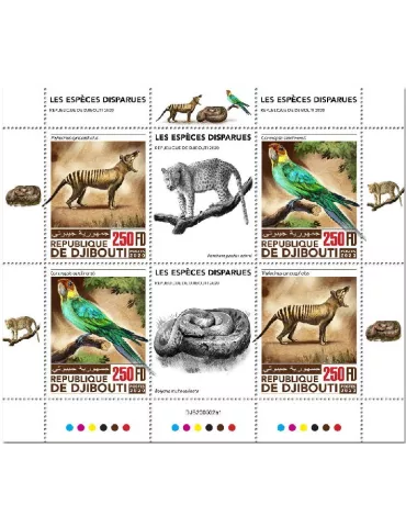 n° 3208/3209 - Timbre DJIBOUTI Poste