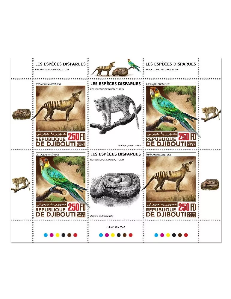 n° 3208/3209 - Timbre DJIBOUTI Poste