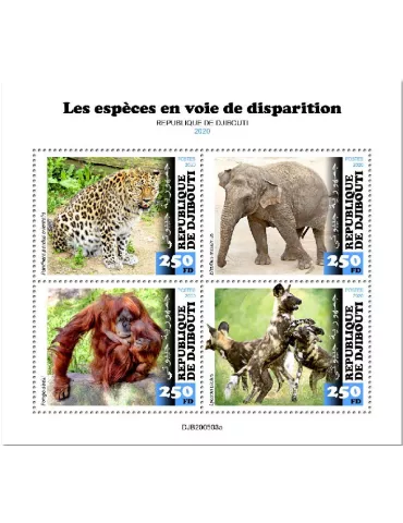 n° 3212/3215 - Timbre DJIBOUTI Poste