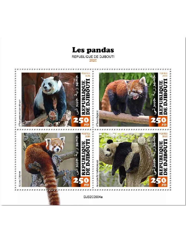 n° 3216/3219 - Timbre DJIBOUTI Poste