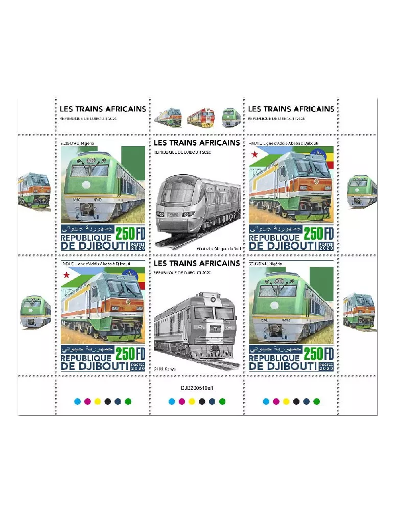 n° 3240/3241 - Timbre DJIBOUTI Poste