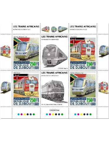 n° 3242/3243 - Timbre DJIBOUTI Poste