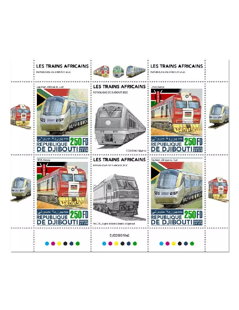n° 3242/3243 - Timbre DJIBOUTI Poste