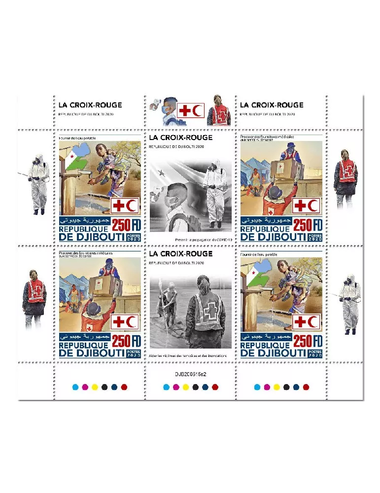 n° 3262/3263 - Timbre DJIBOUTI Poste