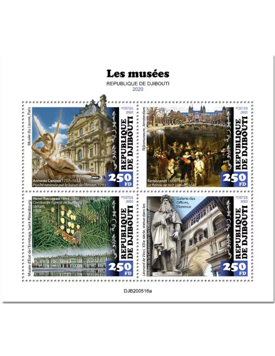 n° 3264/3267 - Timbre DJIBOUTI Poste