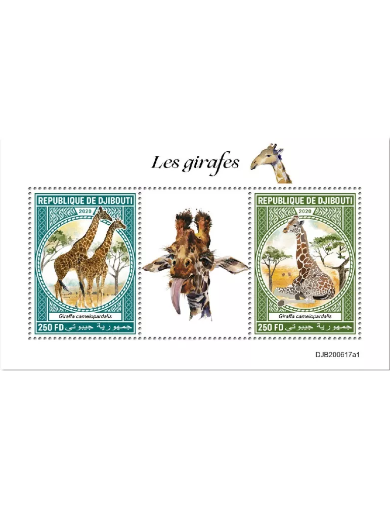 n° 3368BQ/3368BR - Timbre DJIBOUTI Poste