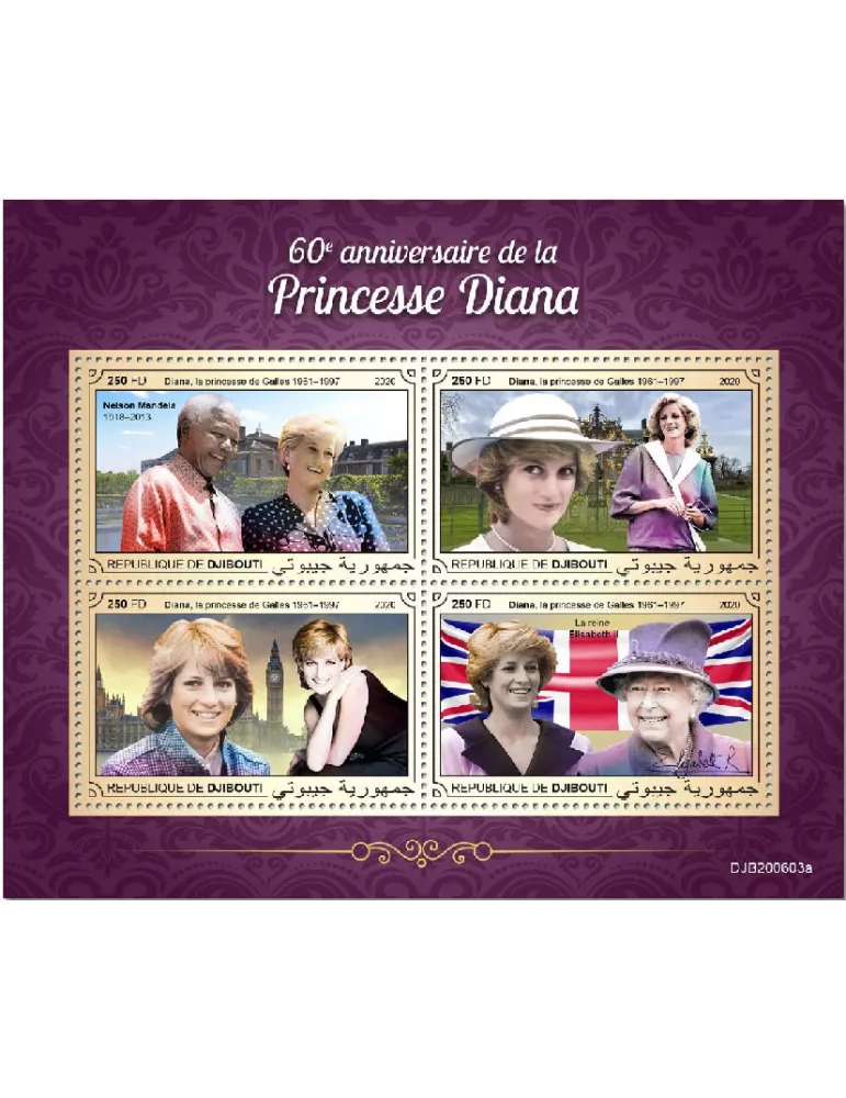 n° 3368J/3368M - Timbre DJIBOUTI Poste