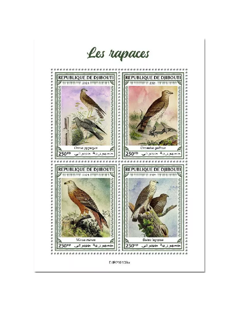 n° 3405/3408 - Timbre DJIBOUTI Poste