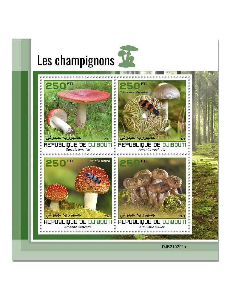 n° 3455/3458 - Timbre DJIBOUTI Poste