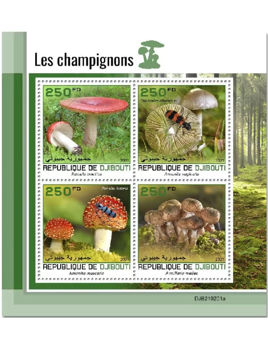 n° 3455/3458 - Timbre DJIBOUTI Poste