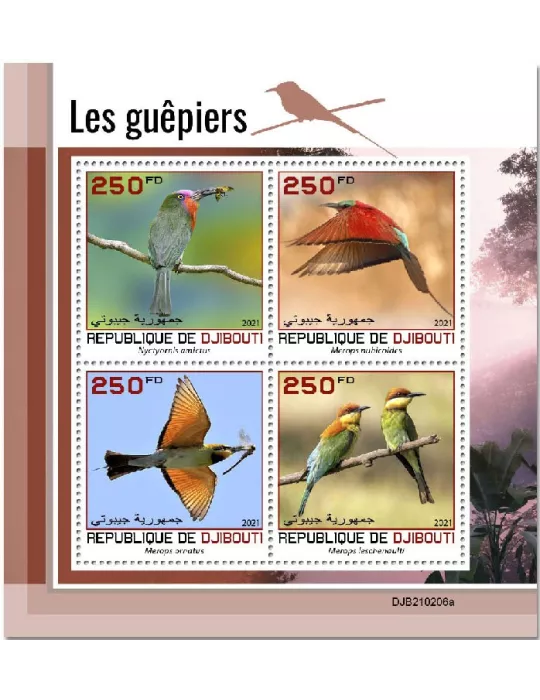 n° 3475/3478 - Timbre DJIBOUTI Poste