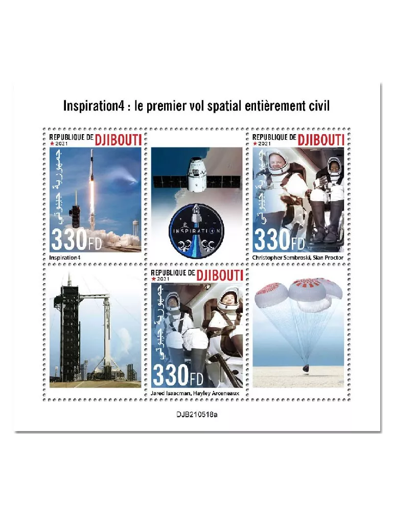 n° 3743/3745 - Timbre DJIBOUTI Poste