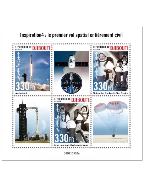 n° 3743/3745 - Timbre DJIBOUTI Poste