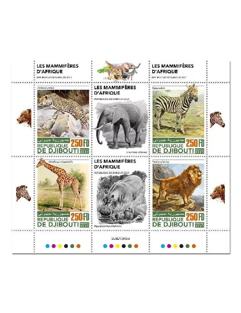 n° 3765/3768 - Timbre DJIBOUTI Poste