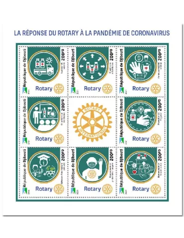 n° 3829/3836 - Timbre DJIBOUTI Poste