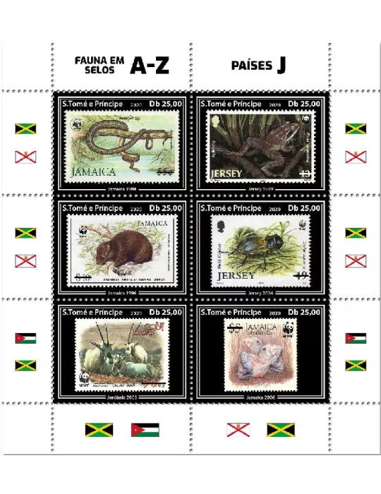 n° 7152/7157 - Timbre SAINT-THOMAS ET PRINCE Poste