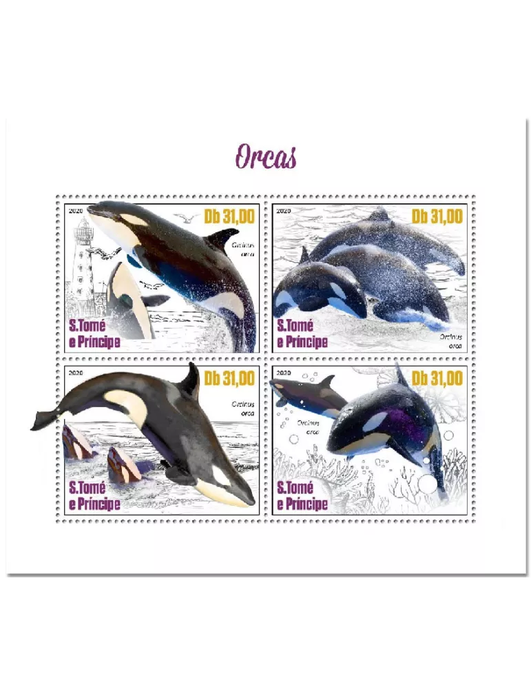 n° 7273/7276 - Timbre SAINT-THOMAS ET PRINCE Poste