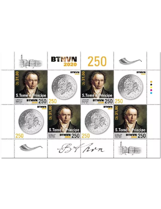 n° 7319/7320 - Timbre SAINT-THOMAS ET PRINCE Poste