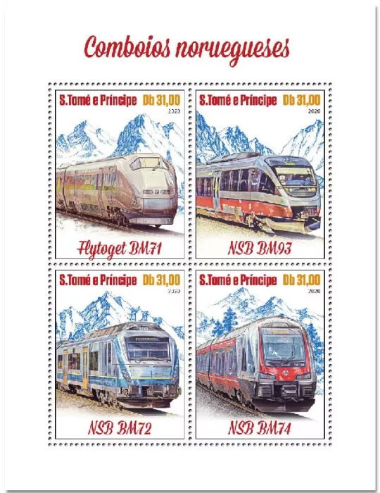 n° 7361/7364 - Timbre SAINT-THOMAS ET PRINCE Poste