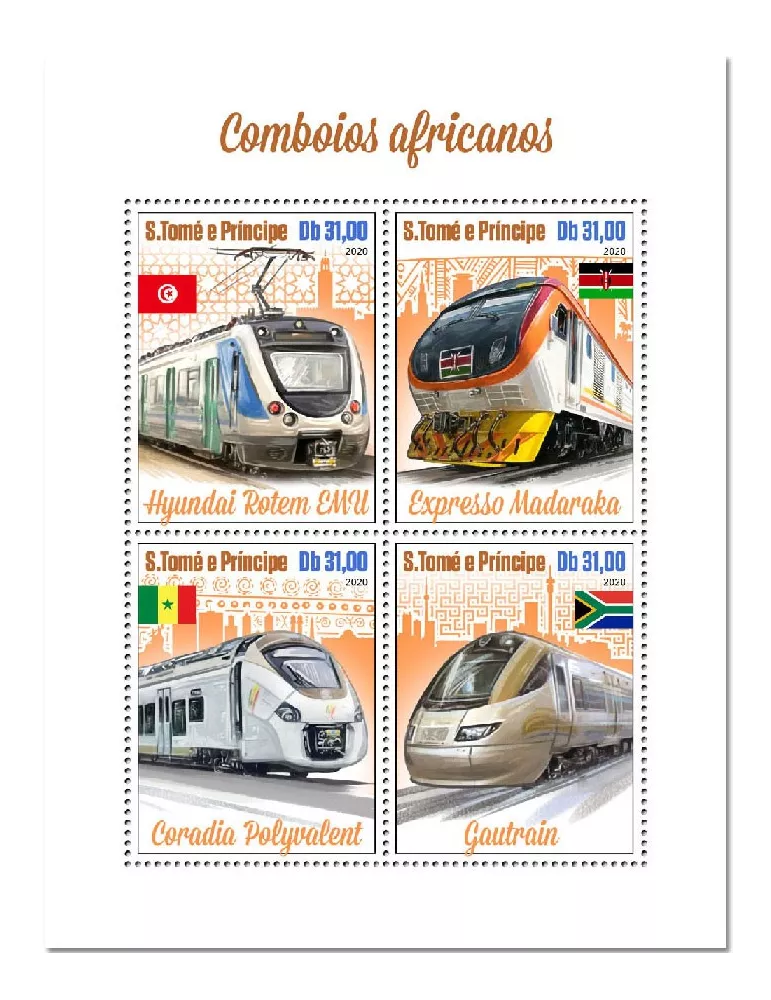 n° 7365/7368 - Timbre SAINT-THOMAS ET PRINCE Poste