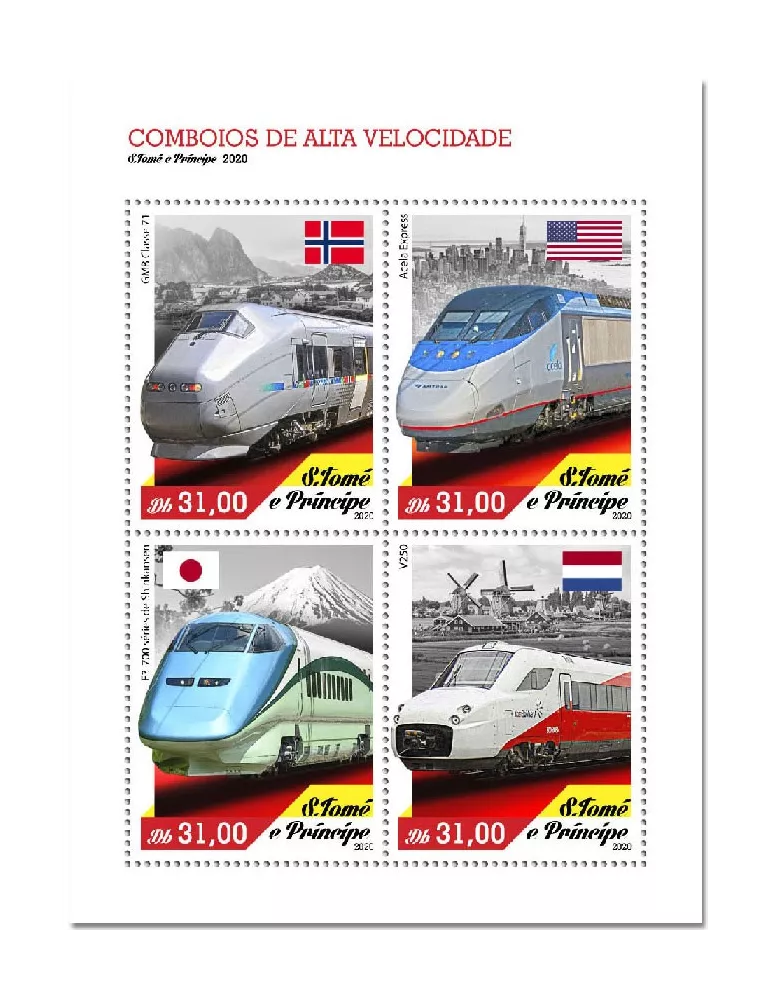 n° 7413/7416 - Timbre SAINT-THOMAS ET PRINCE Poste