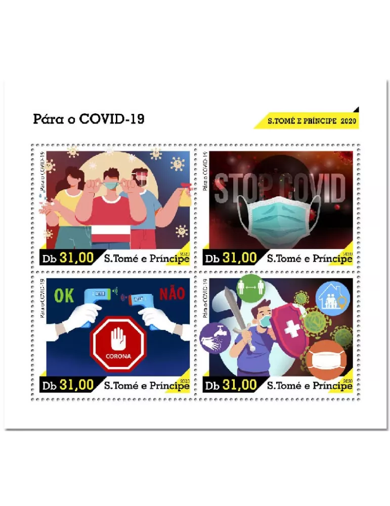 n° 7547/7550 - Timbre SAINT-THOMAS ET PRINCE Poste