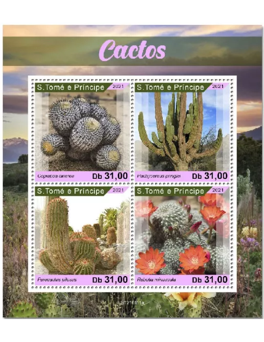 n° 7591/7594 - Timbre SAINT-THOMAS ET PRINCE Poste