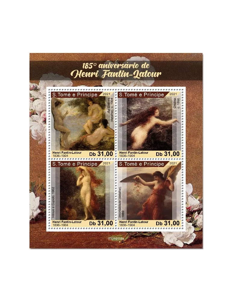 n° 7625/7628 - Timbre SAINT-THOMAS ET PRINCE Poste