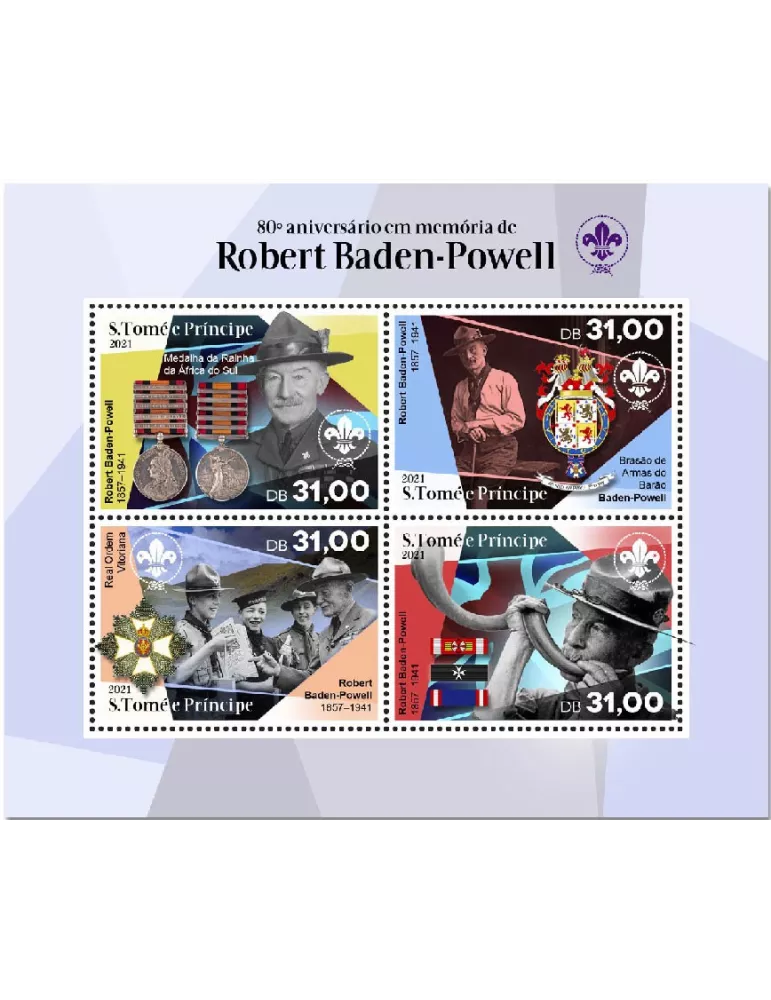 n° 7633/7636 - Timbre SAINT-THOMAS ET PRINCE Poste