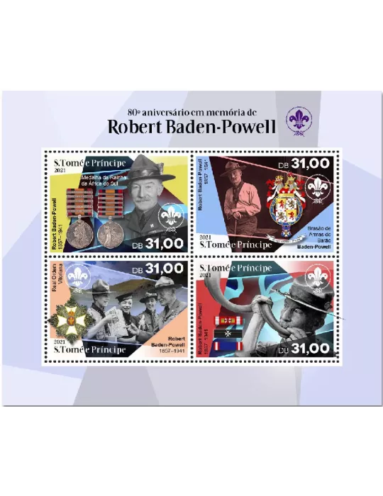n° 7633/7636 - Timbre SAINT-THOMAS ET PRINCE Poste