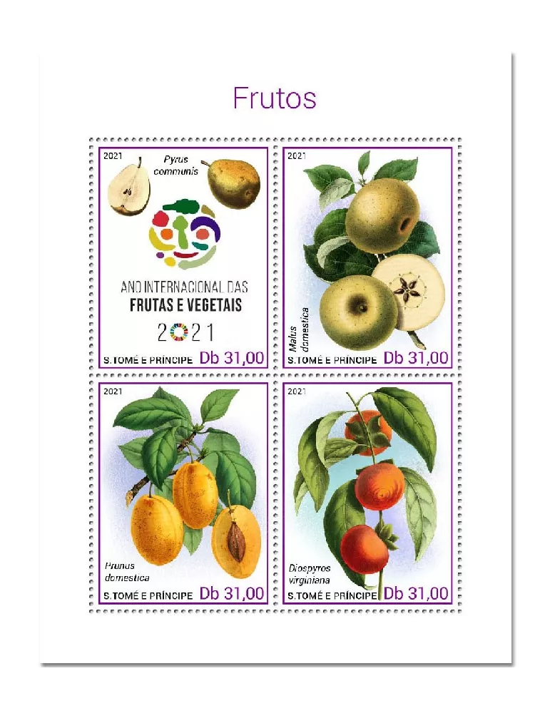 n° 7665/7668 - Timbre SAINT-THOMAS ET PRINCE Poste