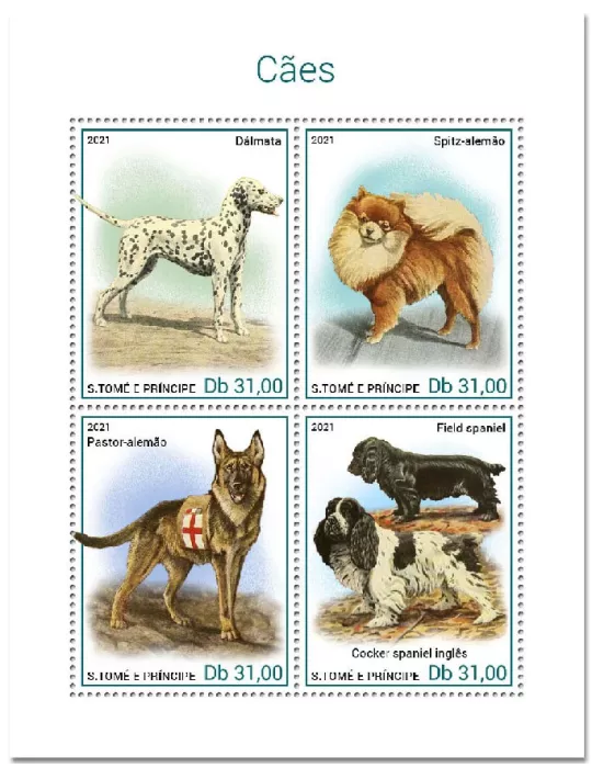 n° 7677/7680 - Timbre SAINT-THOMAS ET PRINCE Poste