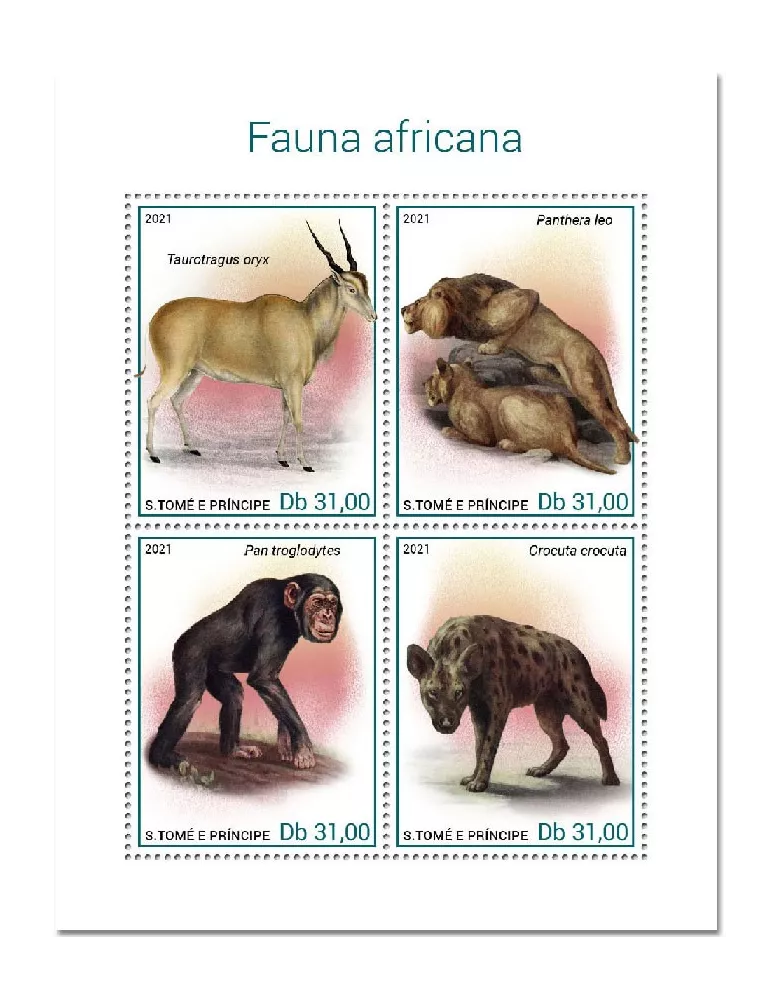 n° 7681/7684 - Timbre SAINT-THOMAS ET PRINCE Poste